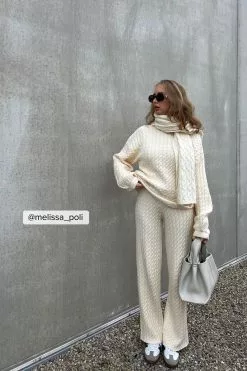 Rianne Meijer X Na-kd Cable Knit Trousers