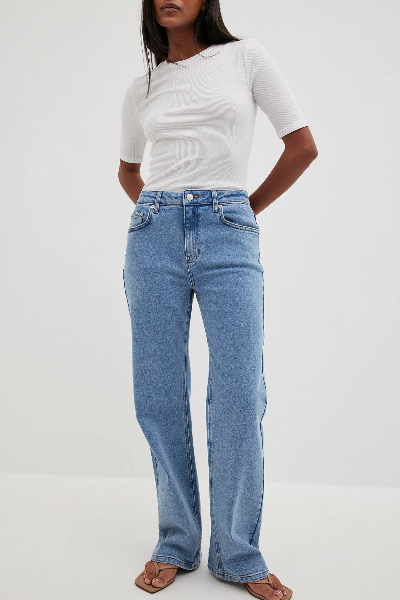 Stephsa X NA-KD Mid Waist Denim - Image 6