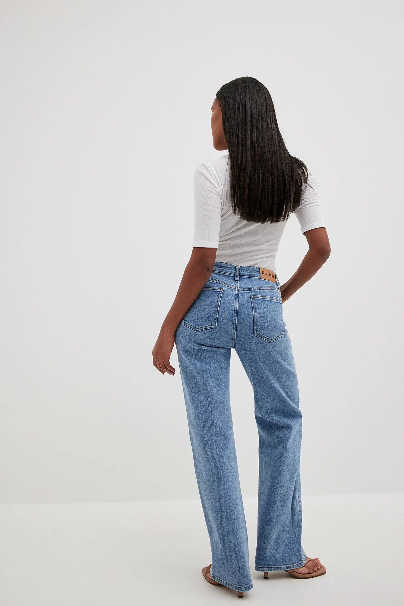 Stephsa X NA-KD Mid Waist Denim - Image 7