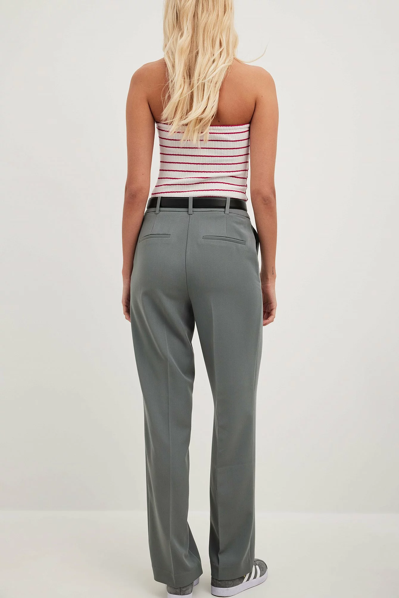 NA-KD Classic Mid Waist Straight Leg Suit Pants - Image 11