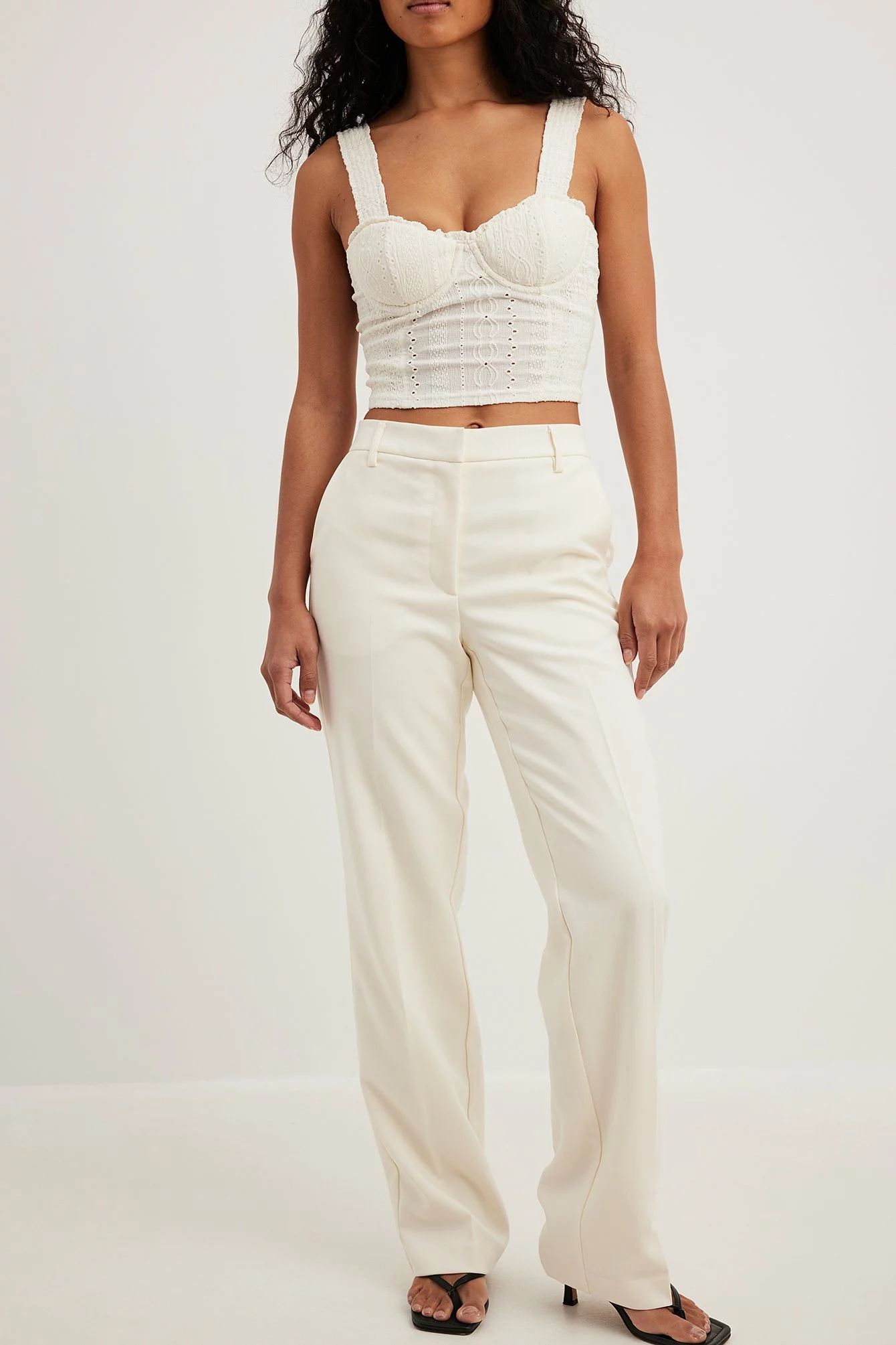 Moa Mattsson X NA-KD Mid Waist Suit Trousers - Image 3