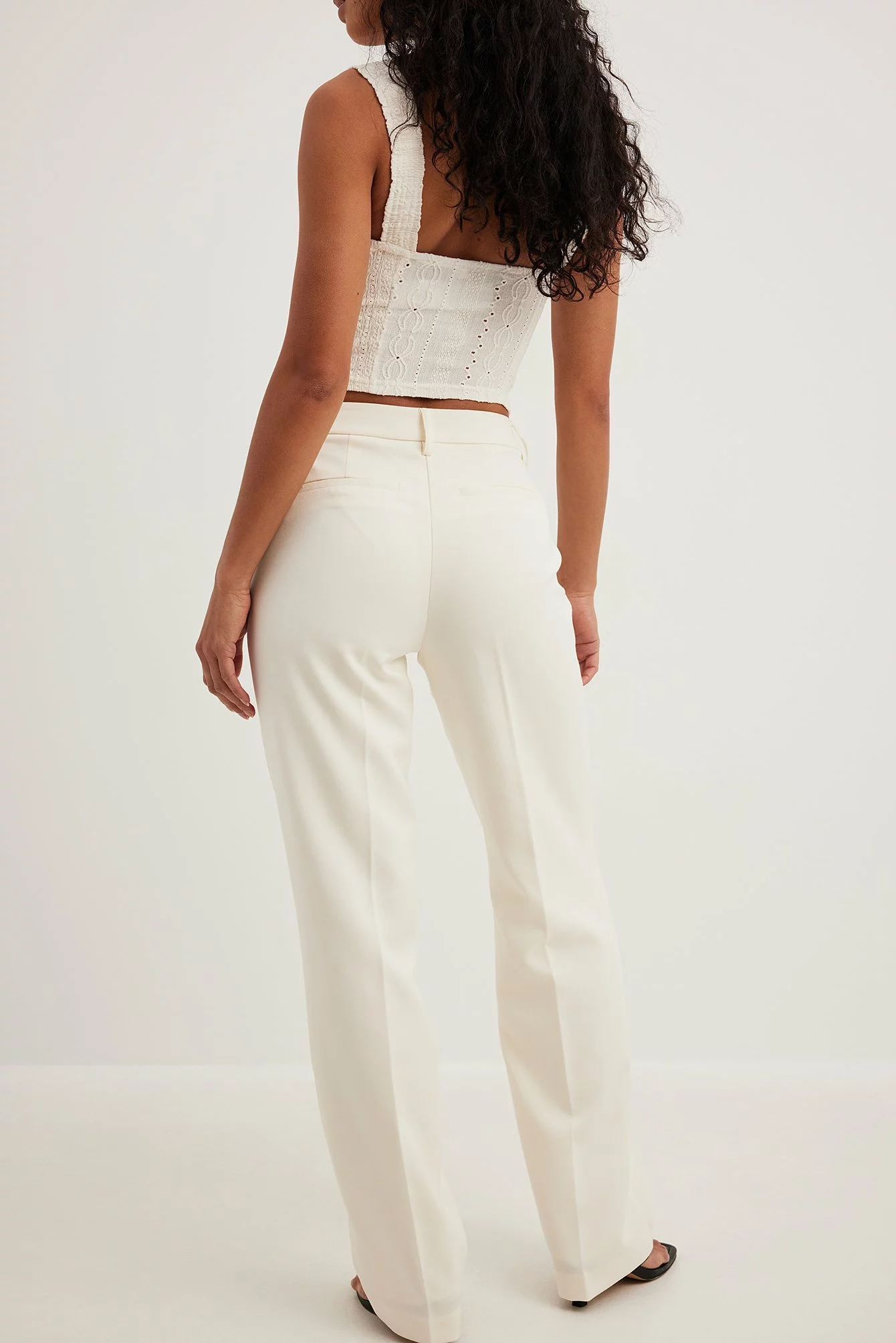 Moa Mattsson X NA-KD Mid Waist Suit Trousers - Image 2
