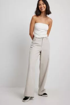 Maddie Demaine X NA-KD Mid Waist Wide Leg Denim