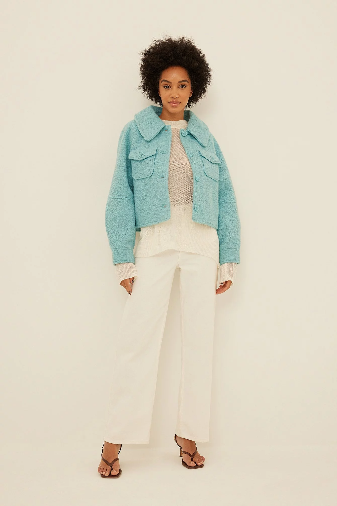 NA-KD Big Sleeve Chest Pocket Jacket - Image 3