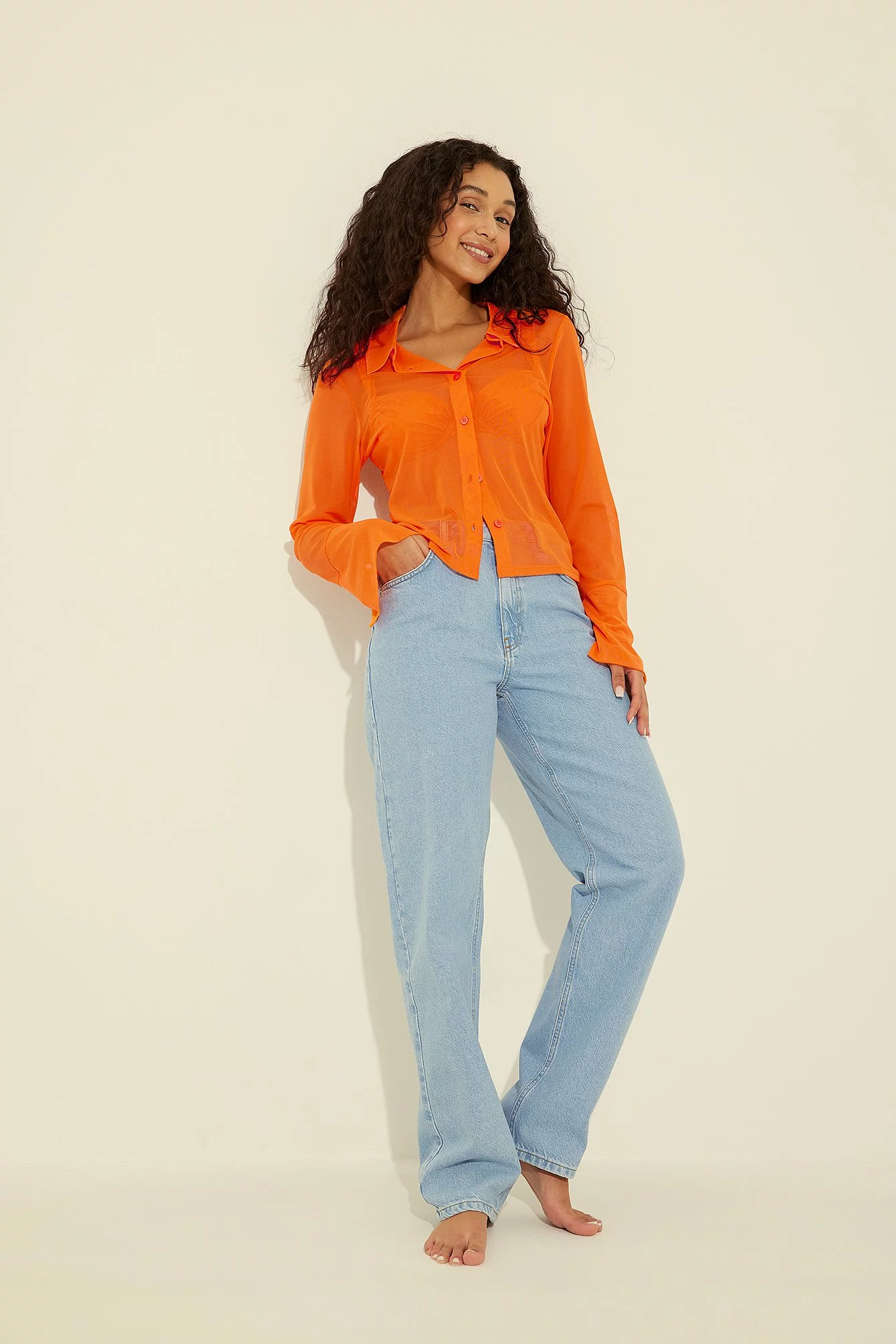 Handpicked X NA-KD Mesh Shirt - Image 4