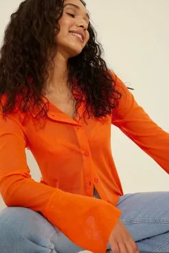 Handpicked X NA-KD Mesh Shirt