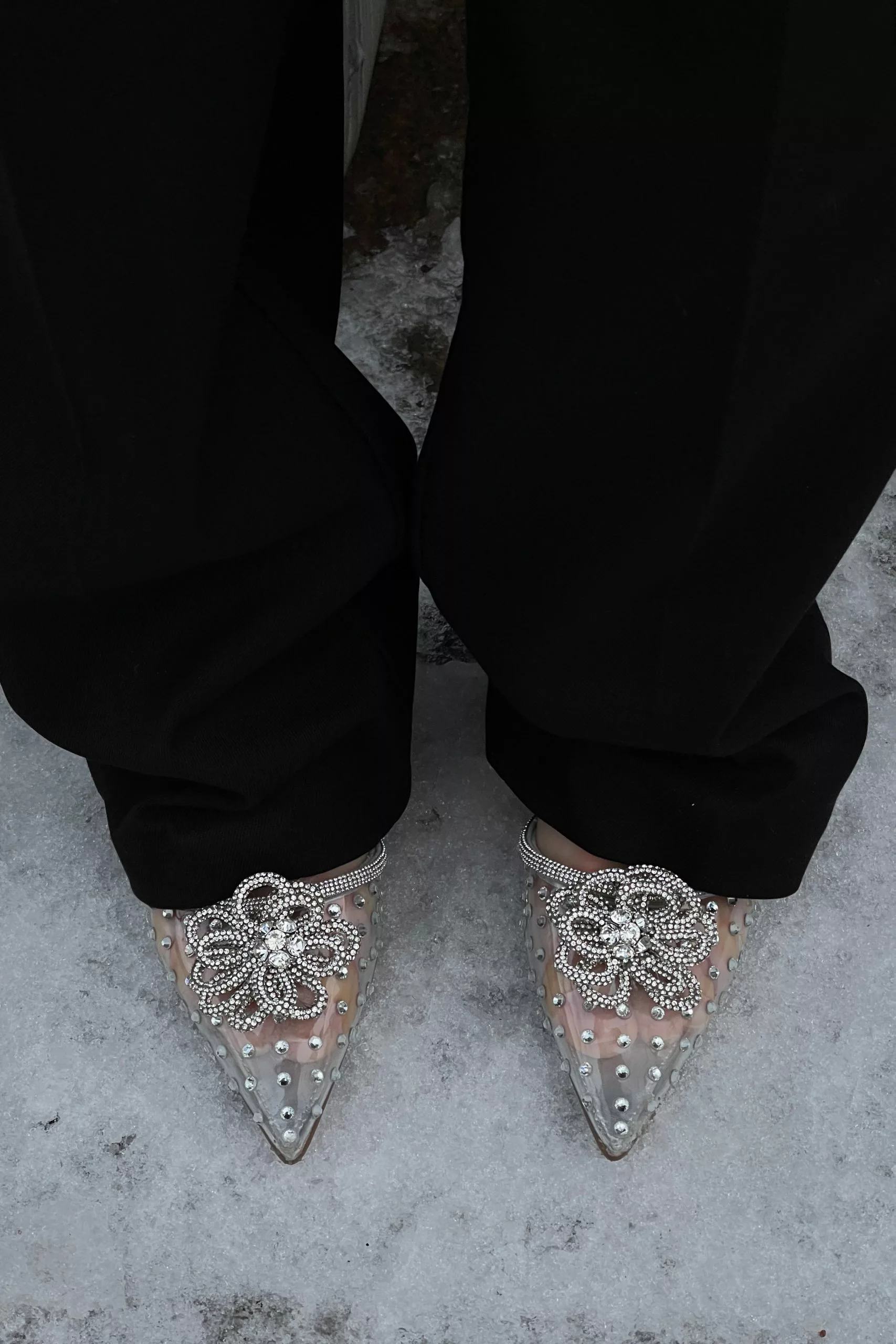 NA-KD Shoes Glittery Transparent Pumps - Image 10