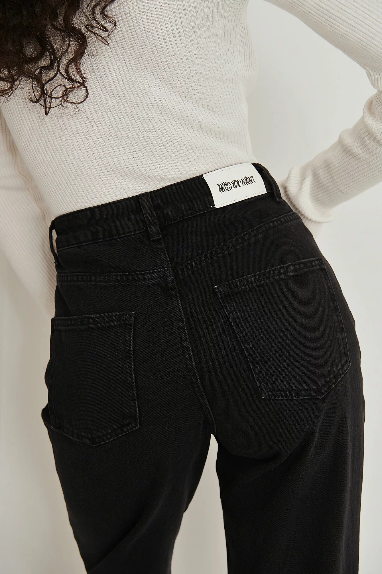 Amalie Star X NA-KD High Waist Straight Fit Denim - Image 8