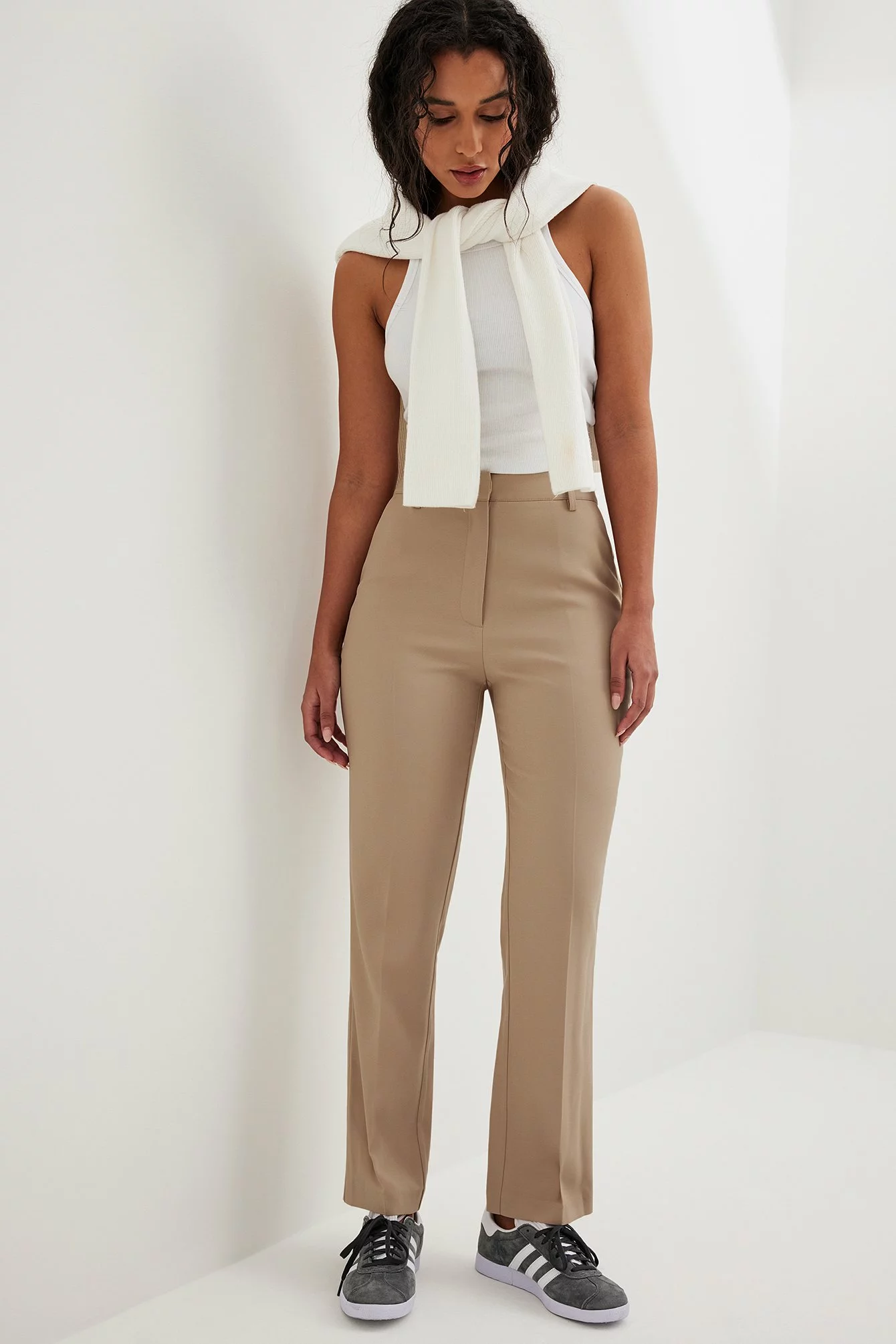 NA-KD Classic Ankle Length High Waist Suit Pants