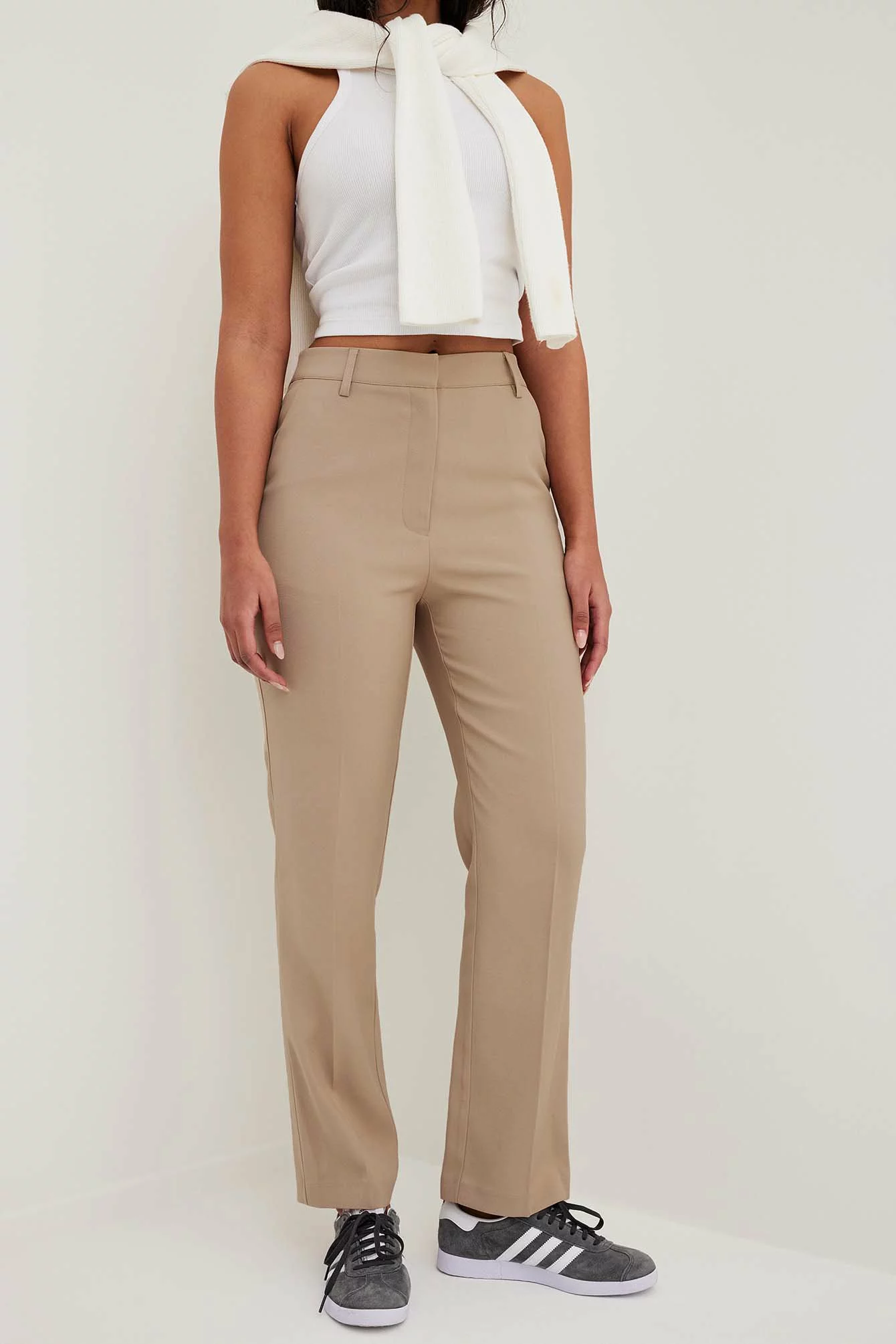NA-KD Classic Ankle Length High Waist Suit Pants - Image 3