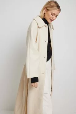 NA-KD Trend Back Slit Long Coat