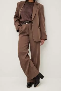 NA-KD Shoes Basic Leather Ankle Boots