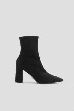 NA-KD Shoes Basic Suede Look Ankle Boots