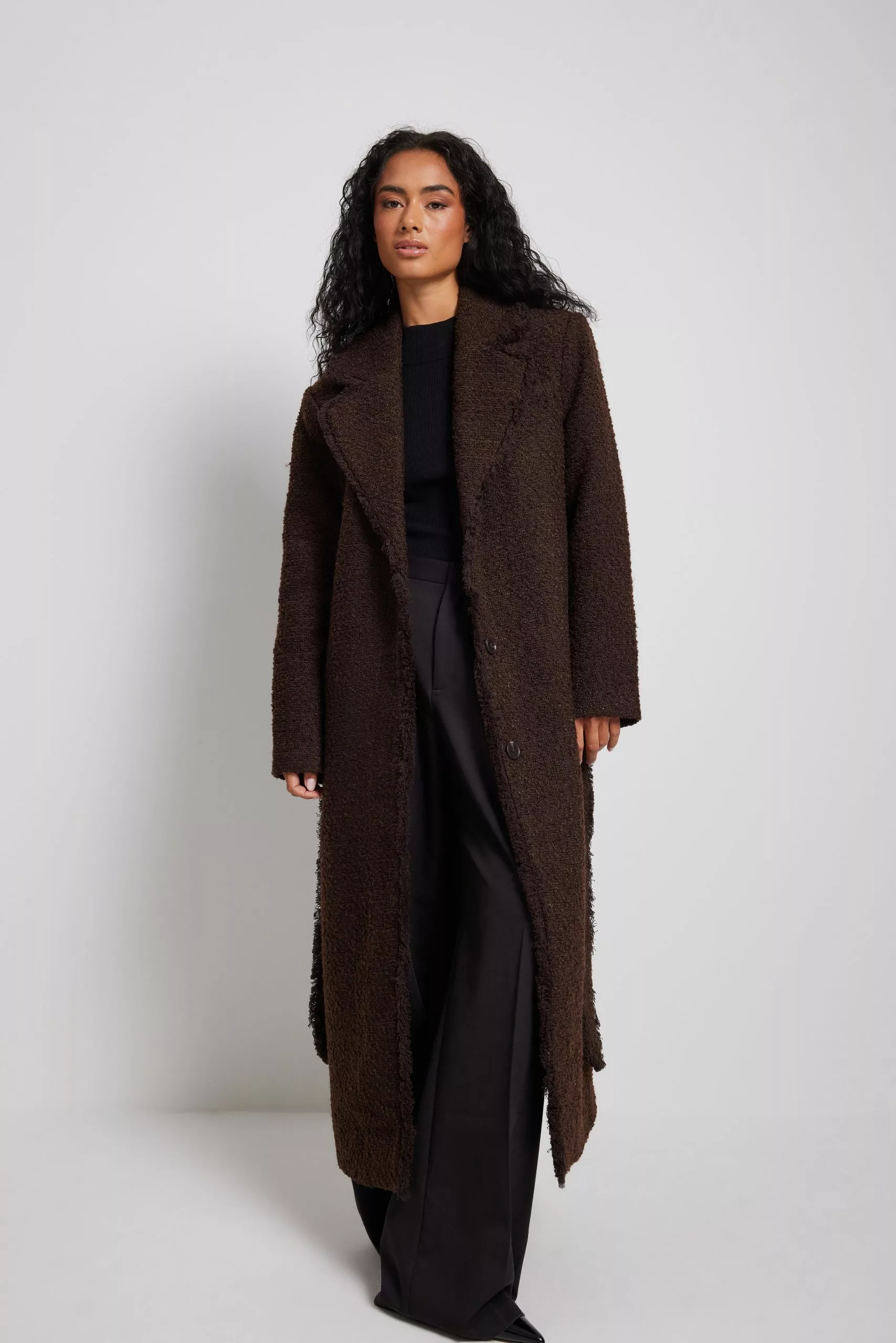 NA-KD Trend Belted Maxi Coat - Image 11