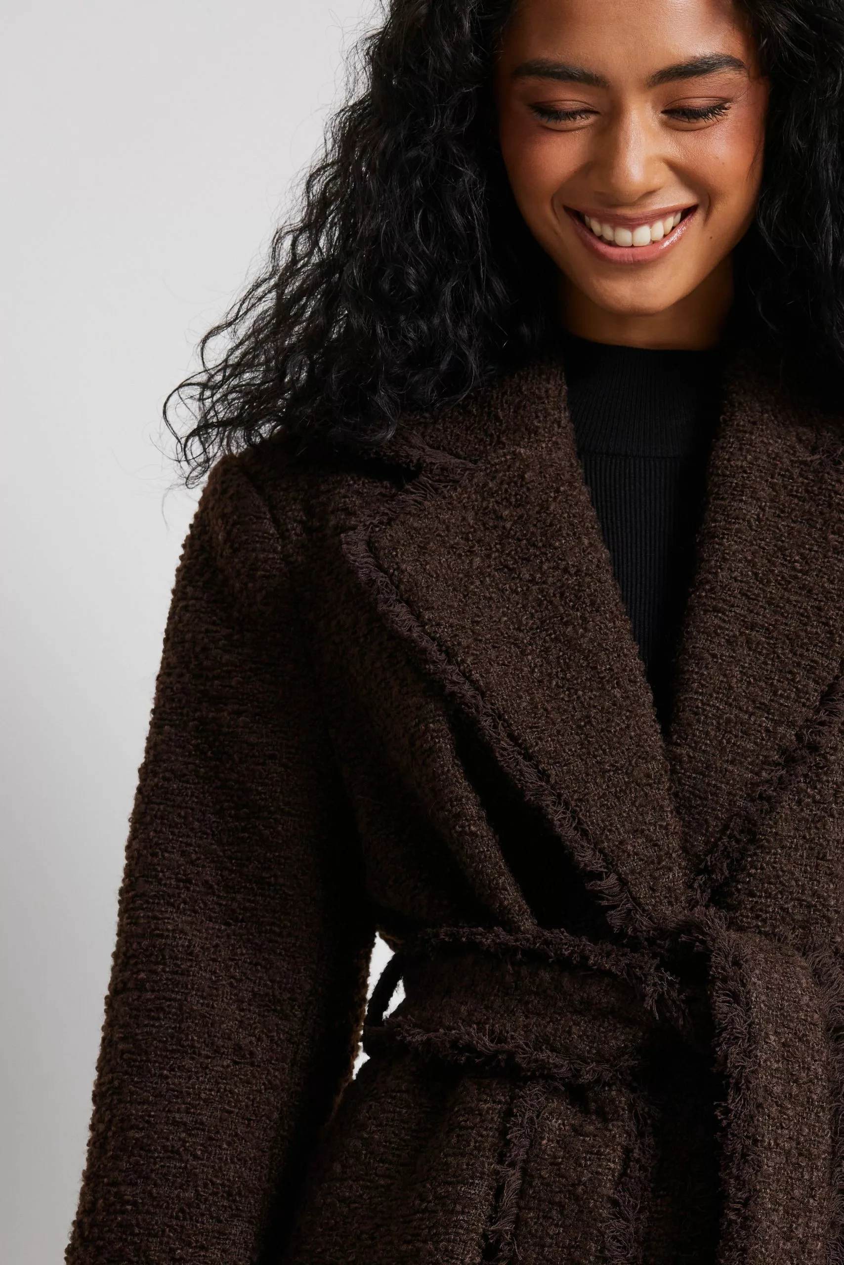 NA-KD Trend Belted Maxi Coat - Image 8