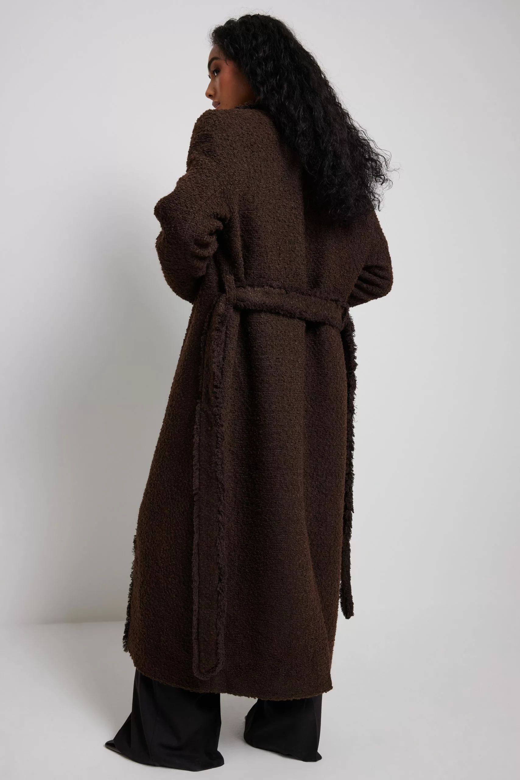 NA-KD Trend Belted Maxi Coat - Image 10