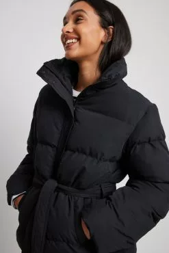 NA-KD Recycled Belted Padded Jacket