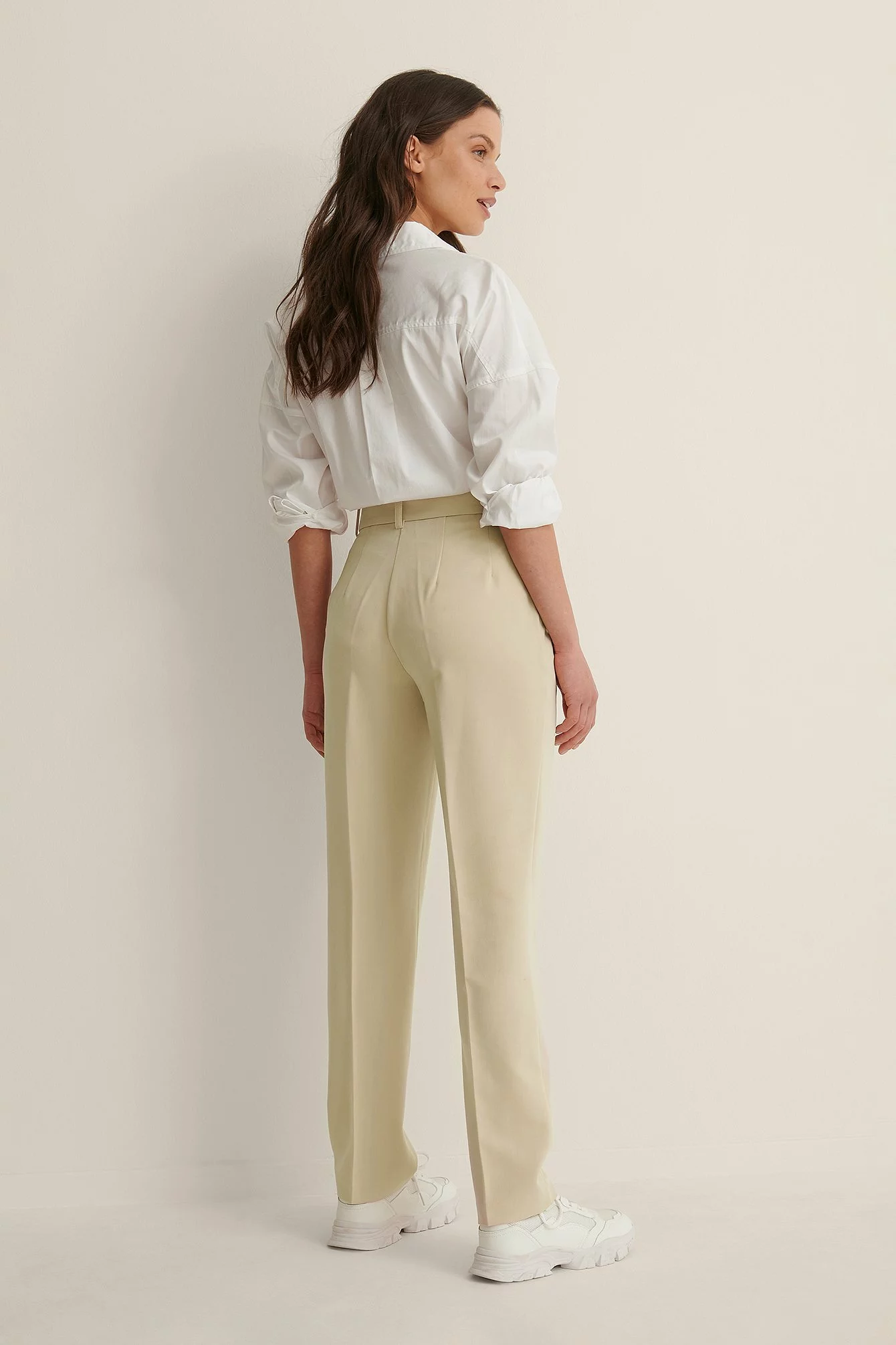 NA-KD Classic Recycled Belted Suit Pants - Image 2