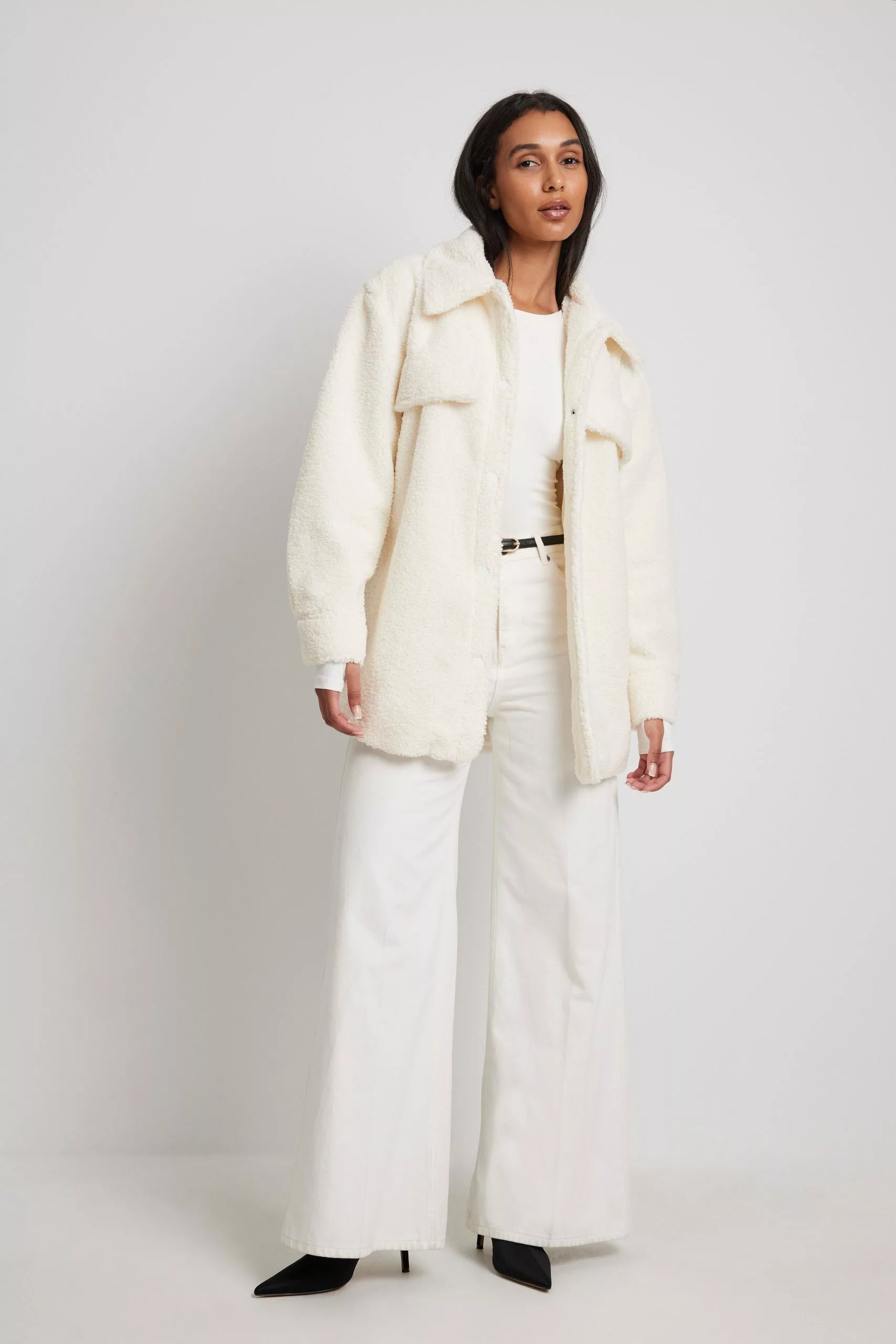 NA-KD Belted Teddy Jacket - Image 4