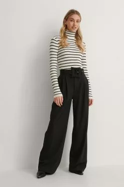 Handpicked X NA-KD Big Padded Buckle Pants