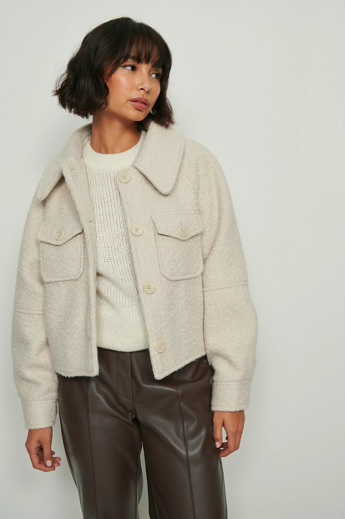 NA-KD Big Sleeve Chest Pocket Jacket - Image 6