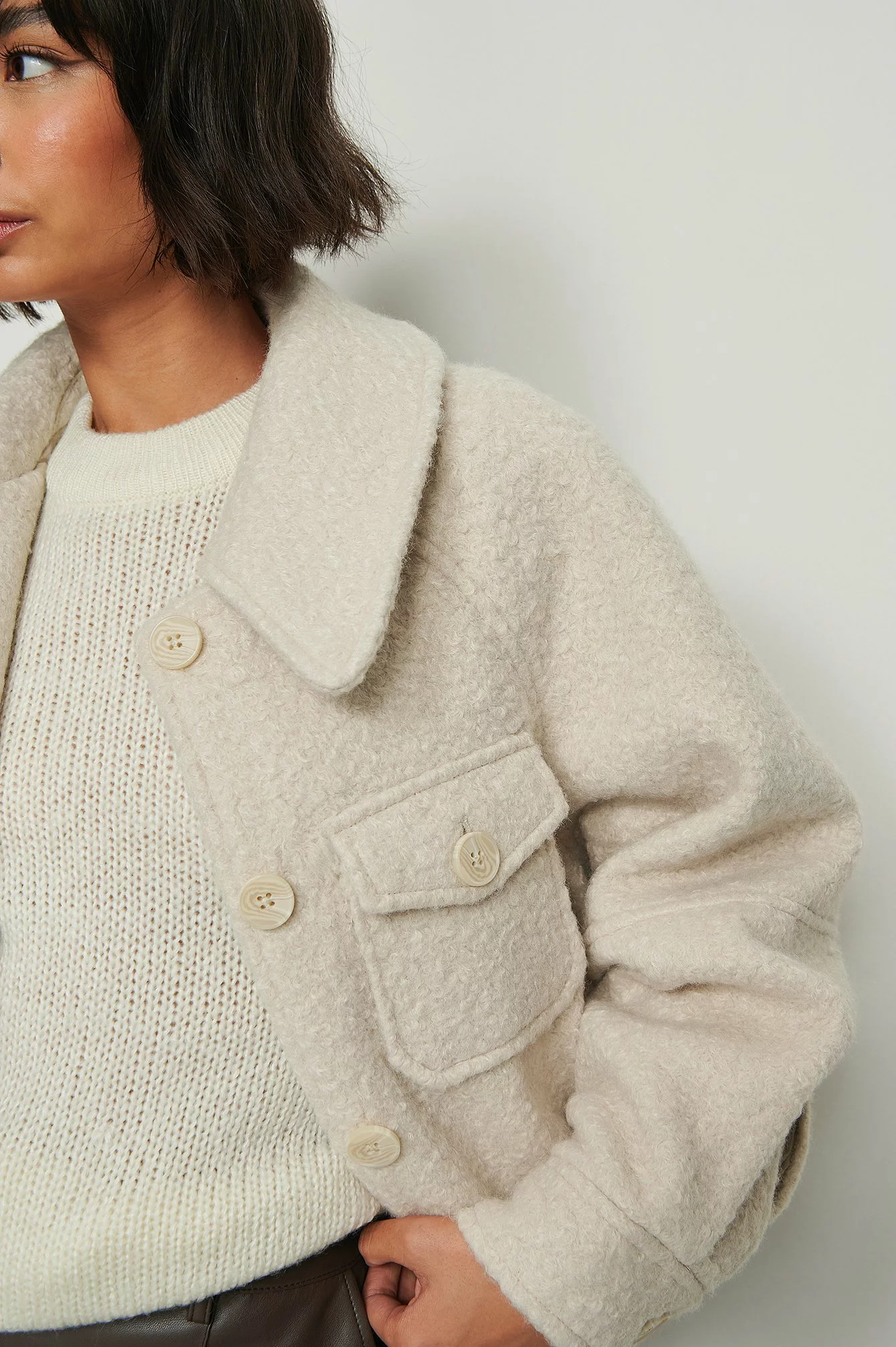 NA-KD Big Sleeve Chest Pocket Jacket - Image 10