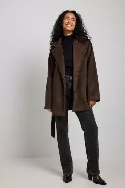 Ida Carlsson X NA-KD Belted Coat
