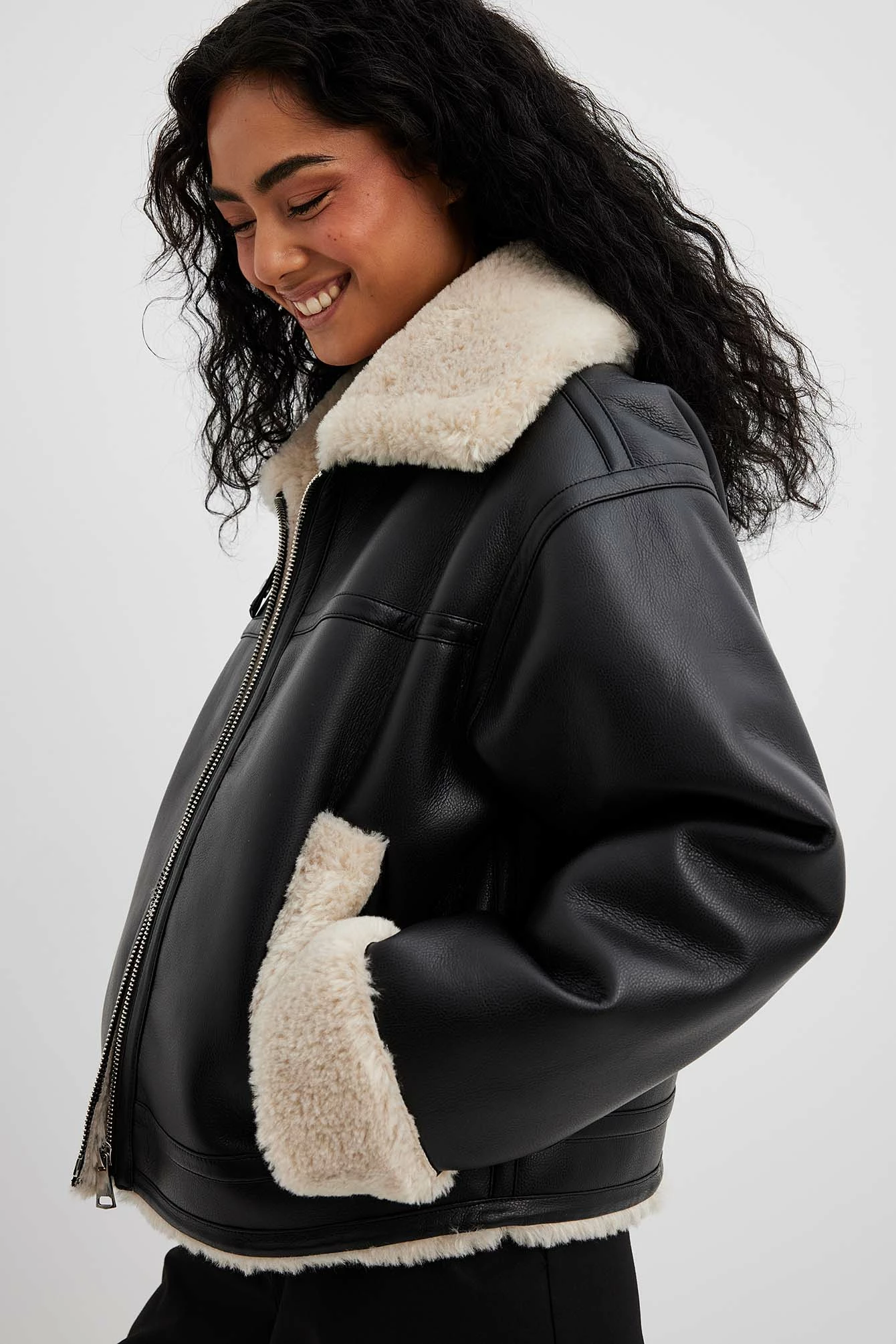 NA-KD Trend Classic Bonded Jacket - Image 2