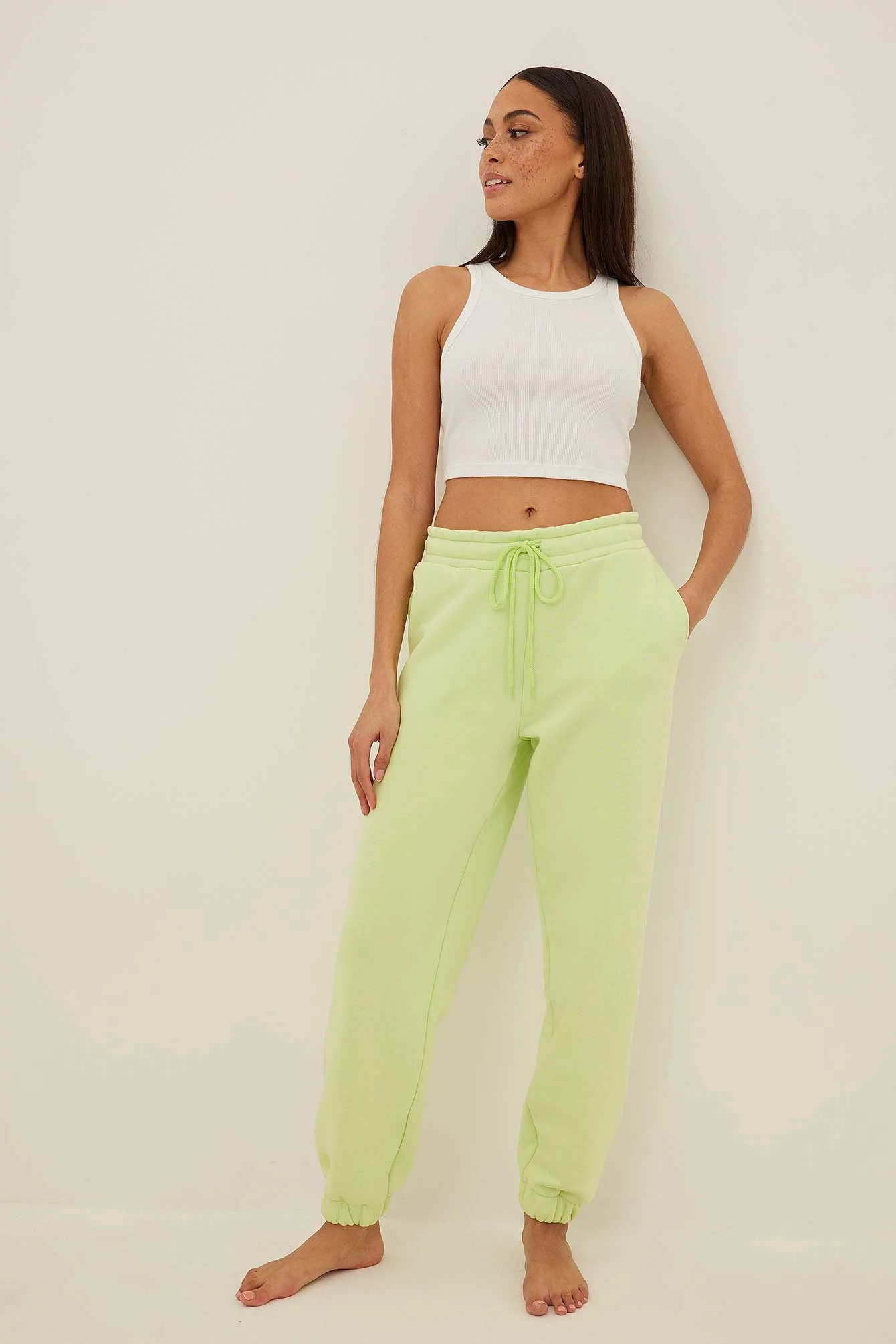 NA-KD Basic Brushed Drawstring Sweatpants - Image 42