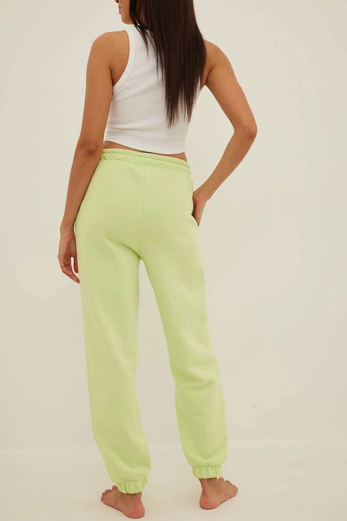 NA-KD Basic Brushed Drawstring Sweatpants - Image 43