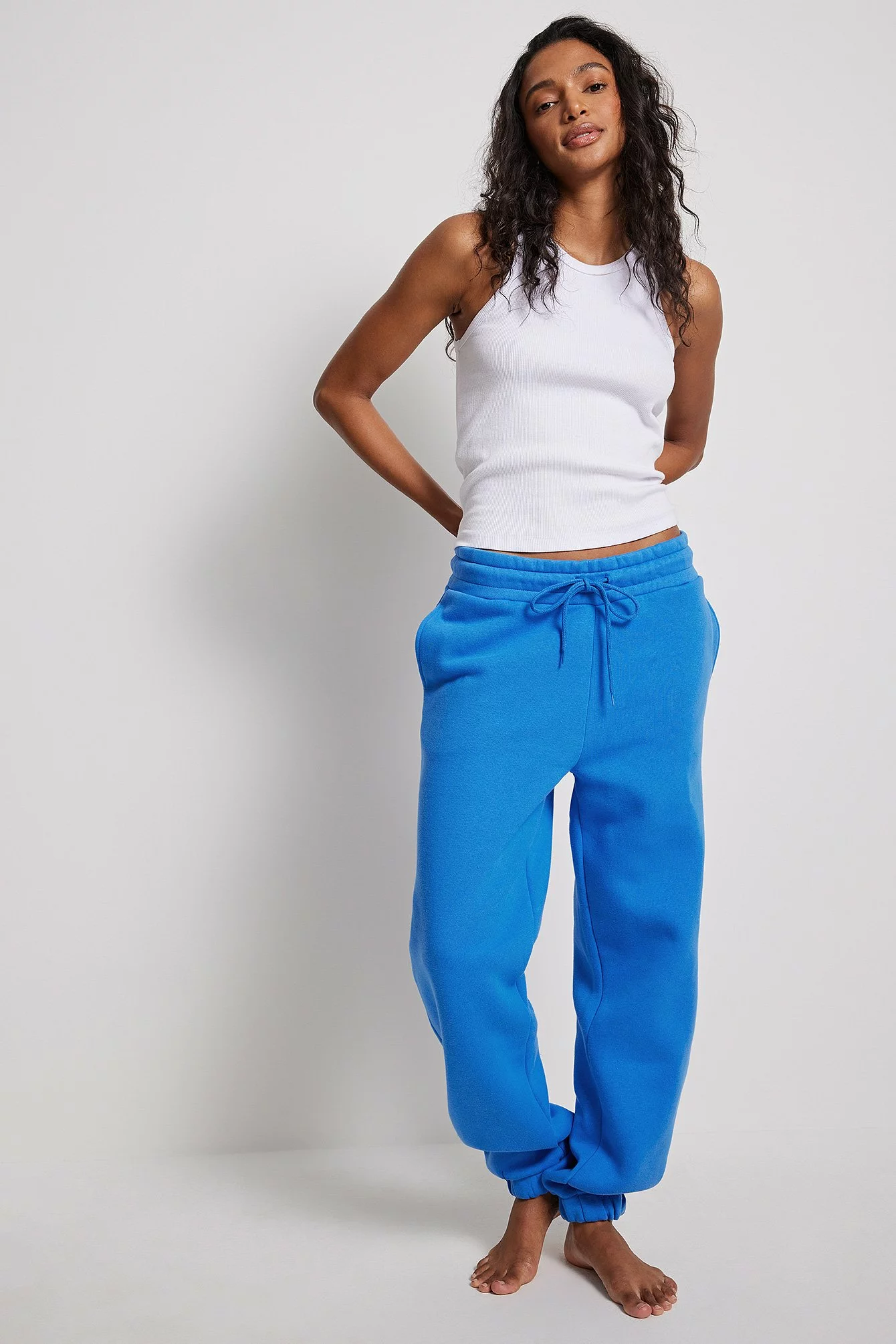 NA-KD Basic Brushed Drawstring Sweatpants - Image 16