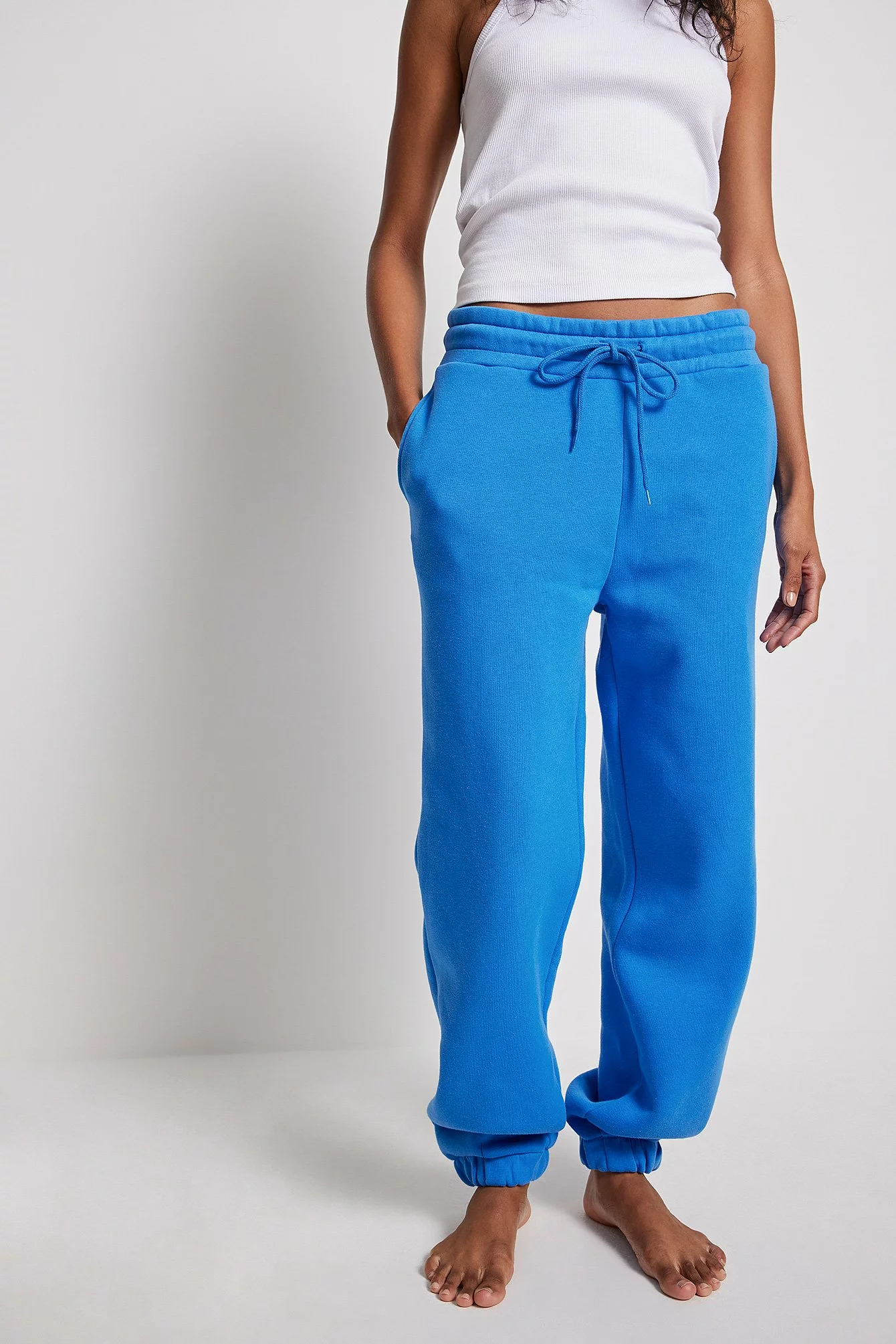 NA-KD Basic Brushed Drawstring Sweatpants - Image 18