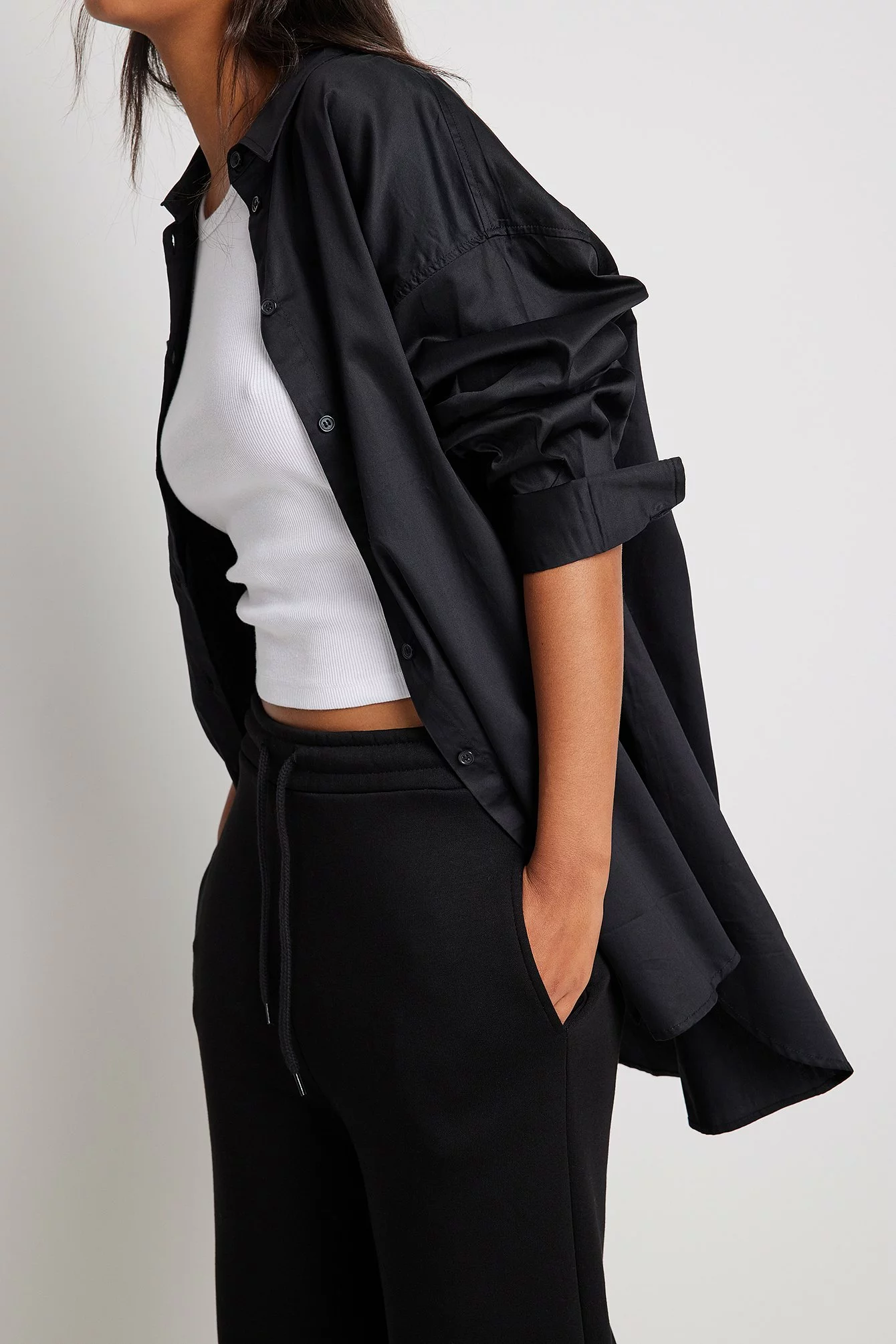 NA-KD Brushed Straight Leg Sweatpants - Image 3