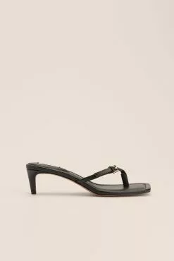 NA-KD Shoes Buckle Toe Strap Kitten Heels