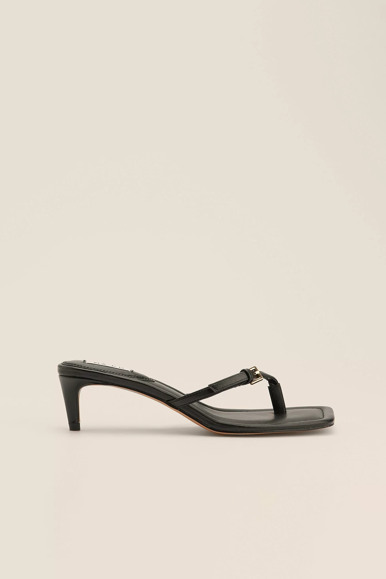 NA-KD Shoes Buckle Toe Strap Kitten Heels