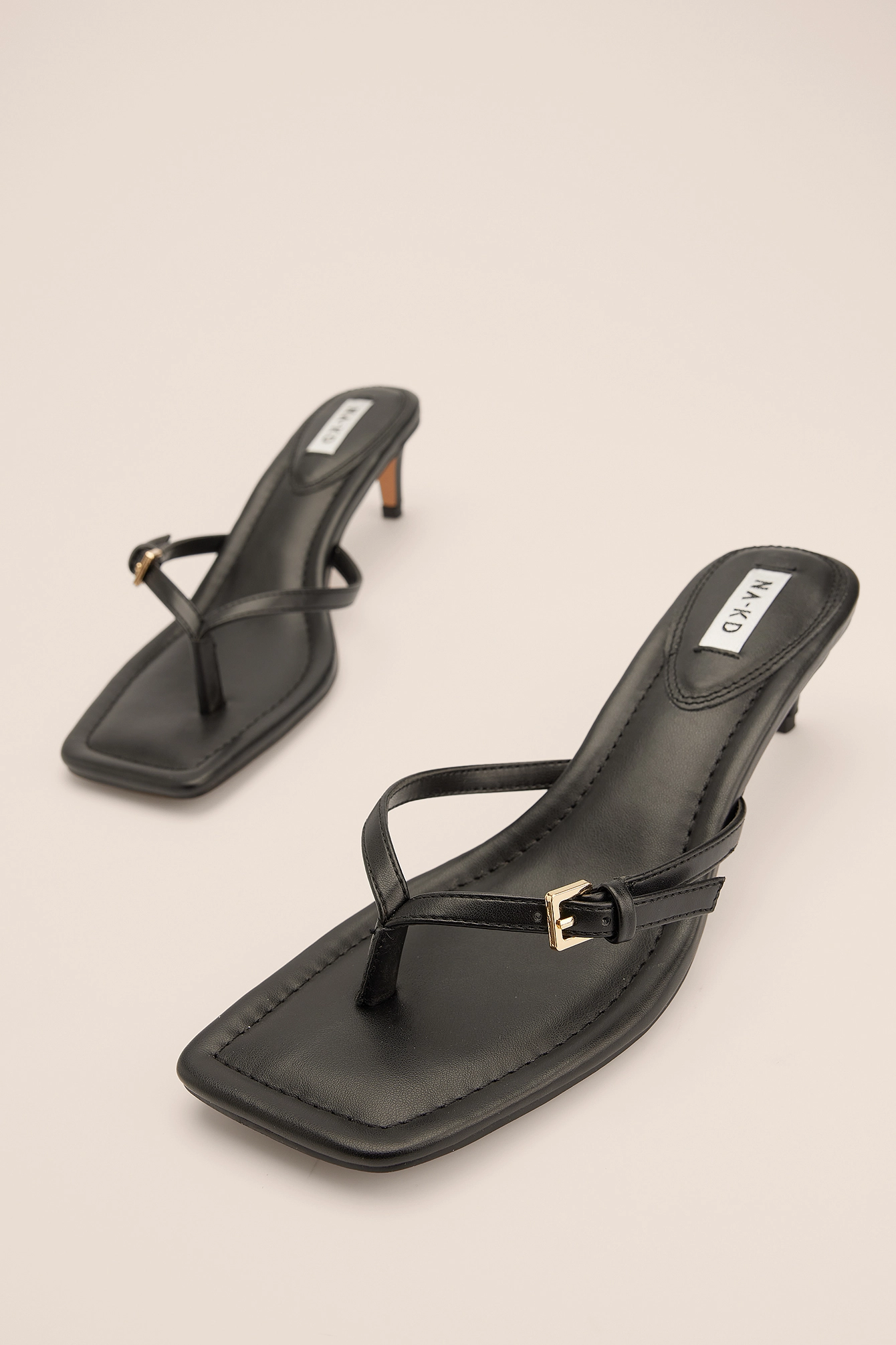 NA-KD Shoes Buckle Toe Strap Kitten Heels - Image 2