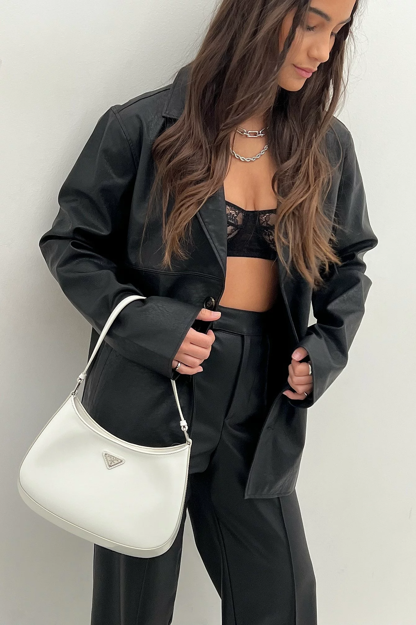 Coco & Tippie X NA-KD Pleated PU Pants - Image 4