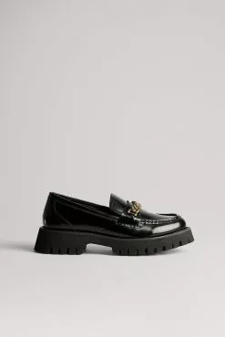 NA-KD Shoes Chunky Chain Detailed Loafers