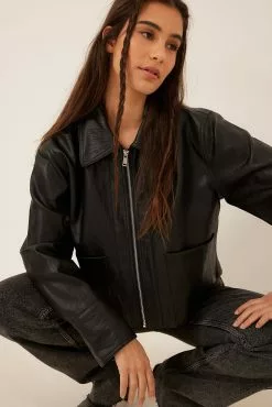 NA-KD Classic Classic Pu Jacket