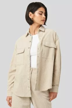 NA-KD Classic Corduroy Overshirt