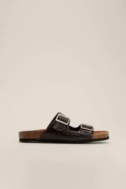 NA-KD Shoes Croc Buckle Detail Slippers