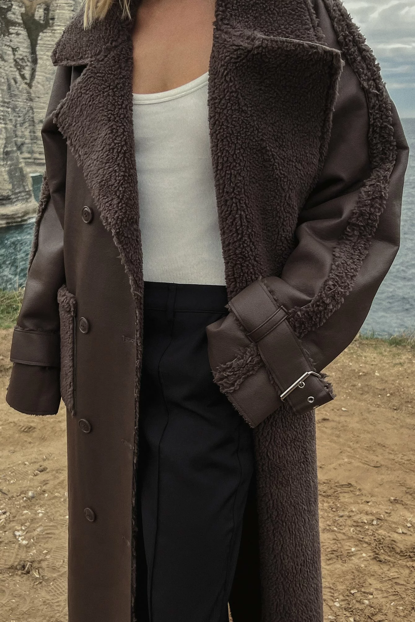 Rianne Meijer X Na-kd Faux Sherling Coat - Image 12