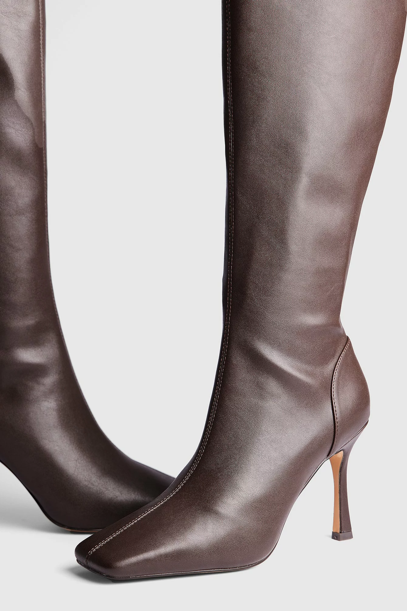 NA-KD Shoes Fitted Knee High Stiletto Boots - Image 3