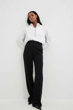 NA-KD Classic Fitted Wide Leg Suit Pants