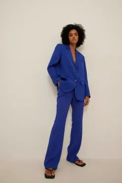 NA-KD Classic Recycled Flared High Waist Suit Pants