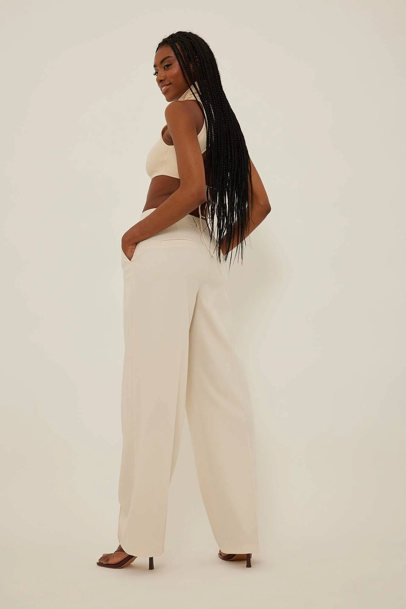 Angelica Blick X NA-KD Flowy Suit Pants - Image 6