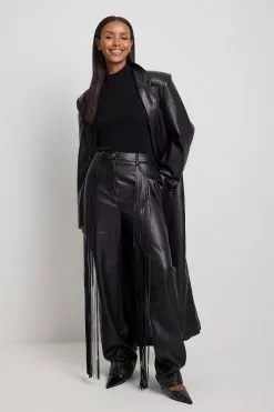 NA-KD Trend Fringe Detailed PU Pants