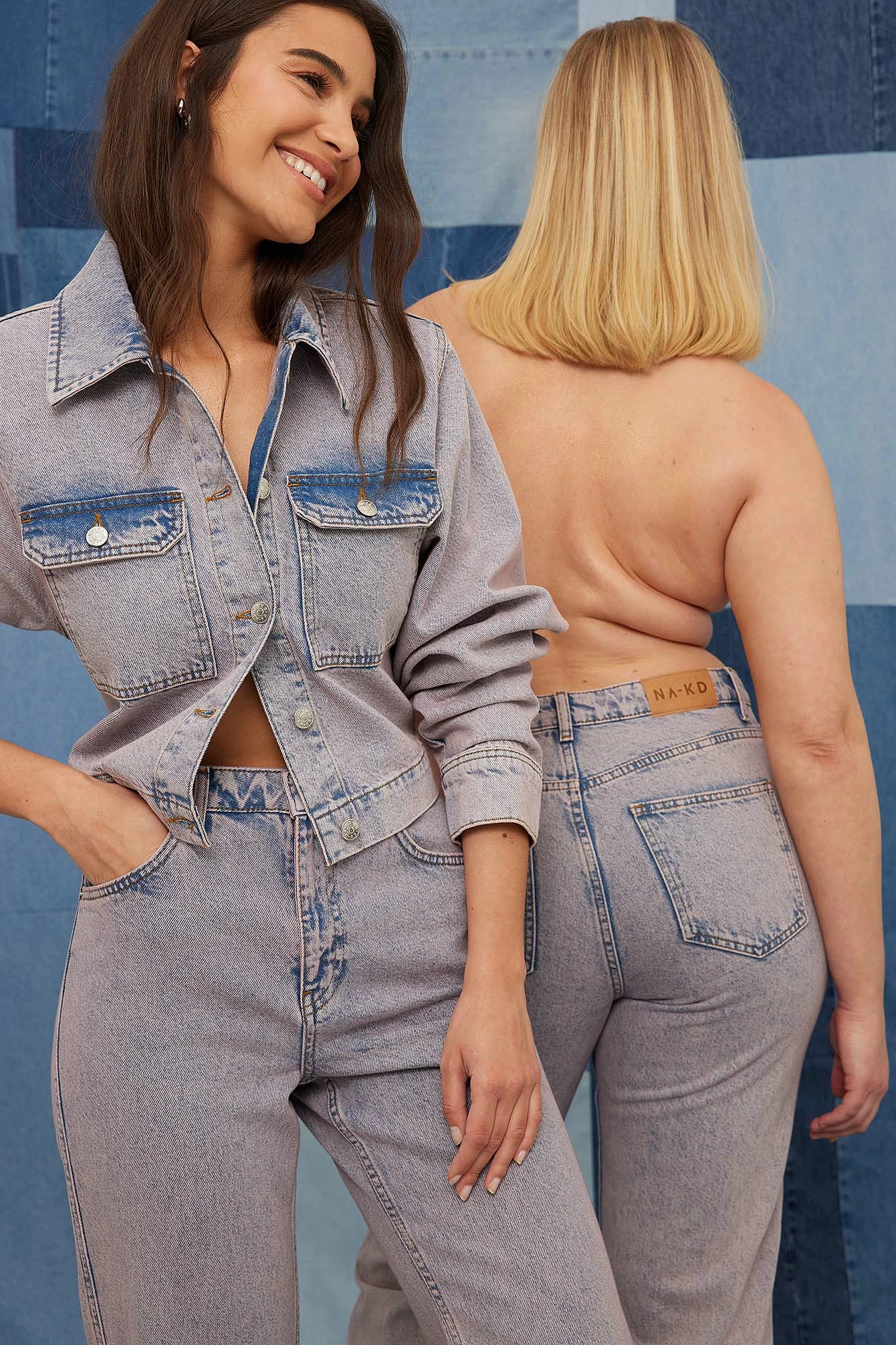 NA-KD Trend Front Pocket Denim Jacket - Image 3