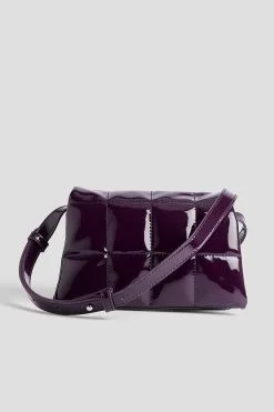 NA-KD Accessories Glossy Patent Quilted Bag