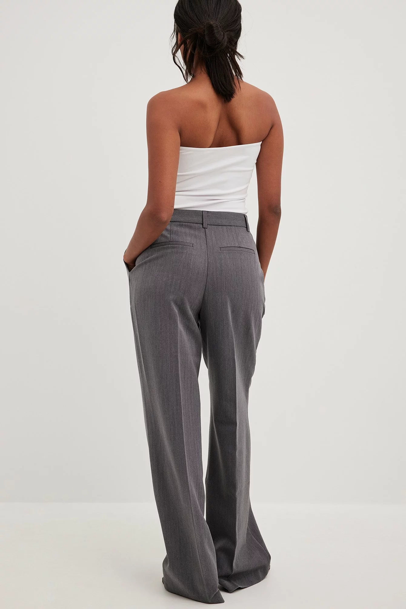 NA-KD Heavy Low Waist Suit Pants - Image 2